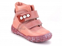 208-307,46,236,19 Тотто (Totto), ботинки демисезонние детские профилактические, байка, кожа, розовый, красный в Симферополе