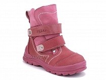 215-96,87,17 Тотто (Totto), ботинки детские зимние ортопедические профилактические, мех, нубук, кожа, розовый. в Симферополе