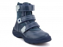 210-3,13,09 Тотто (Totto), ботинки детские зимние ортопедические профилактические, натуральный мех, кожа, джинс, голубой. в Симферополе