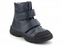 3381-712 Тотто (Totto), ботинки детские утепленные ортопедические профилактические, байка, кожа, синий. в Симферополе