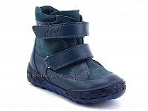 127-3,13 Тотто (Totto), ботинки демисезонные утепленные, байка, синий, кожа в Симферополе