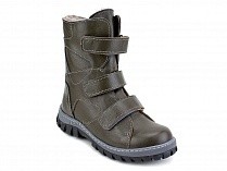 207з (31-40) Аквелла (Akwella), ботинки зимние ортопедические с высоким берцем, натуральная шерсть, кожа, тёмно-зелёный в Симферополе