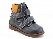 126(2)-41,64 Тотто (Totto), ботинки демисезонные утепленные, байка, серый, светло-коричневый, кожа в Симферополе