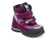 5008-15 (21-25) Кидмен (Kidmen), ботинки ортопедические профилактические, демисезонные утепленные, мембрана, нубук, байка, фиолетовый в Симферополе