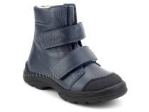 338-712 Тотто (Totto), ботинки детские утепленные ортопедические профилактические, кожа, синий в Симферополе