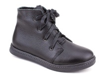 3547-1-1 Тотто (Totto), ботинки детские утепленные ортопедические профилактические, кожа, черный. в Симферополе