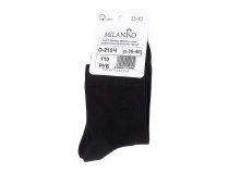 D-210Ч Миланко (MilanKo), носки подростковые однотонные, черный в Симферополе