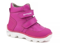 BL-271(55) Боттилини (Bottilini), ботинки  детские демисезонные  ортопедические профилактические, кожа, байка, фуксия в Симферополе