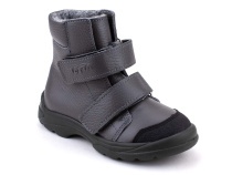 338-721 Тотто (Totto), ботинки детские утепленные ортопедические профилактические, кожа, серый. в Симферополе