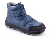2458-702 Тотто (Totto), ботинки детские утепленные ортопедические профилактические, кожа, джинс в Симферополе