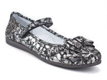 36-250 Азрашуз (Azrashoes), туфли подростковые ортопедические профилактические, кожа, черный, серебро в Симферополе
