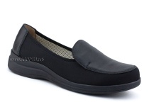84-122-22-402/30 Рикосс (Ricoss) туфли для взрослых, текстиль, кожа, черный, полнота 9 в Симферополе