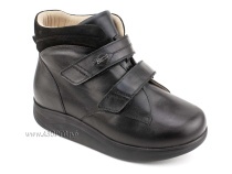 141606W Сурсил-Орто (Sursil-Ortho), ботинки для взрослых, ригидная подошва, диабетическая подкладка, кожа, нубук, черный, полнота 11 в Симферополе
