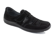 51319-1 ШагоВита (Shagovita), туфли детские ортопедические профилактические, нубук, черный в Симферополе