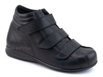 5008-01  Плюмекс (Plumex), ботинки для взрослых демисезонные утепленные, кожа, черный, полнота 10. в Симферополе